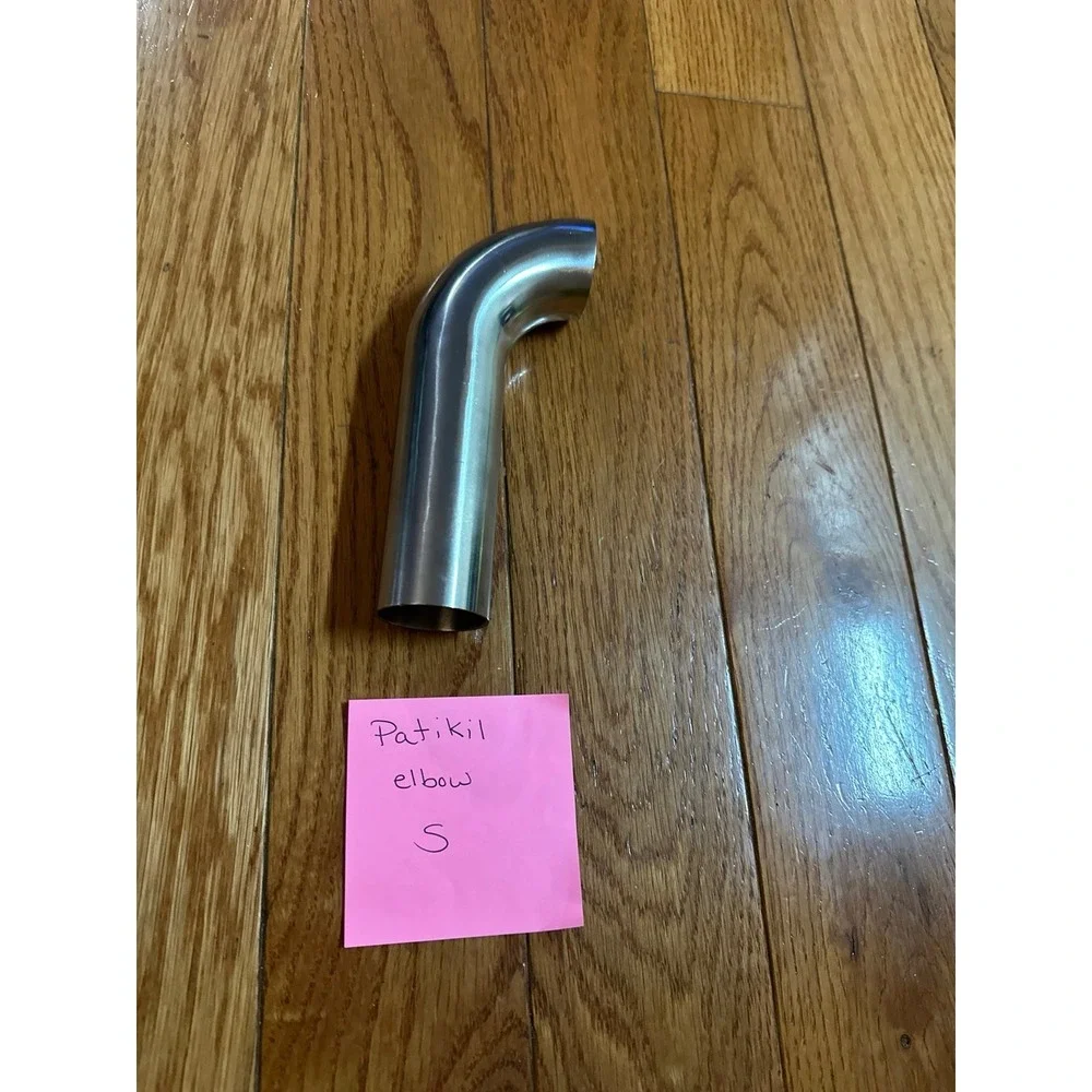 PATIKIL 90 Degree Mandrel Bend Elbow, 1 1/4inch OD Sanitary Exhaust Elbow Exhaus